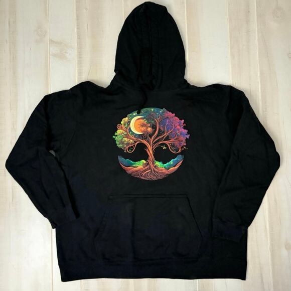 Tree of Life Hoodie Black 2XL Port & Company Fan Favorite
Plus Size - Picture 2 of 5